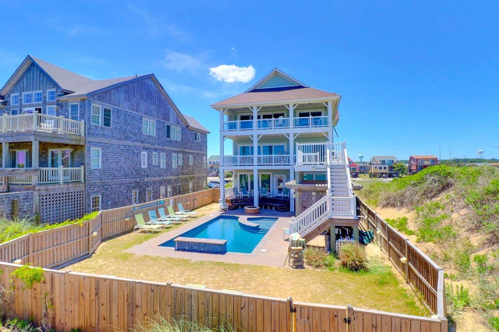 6007 Happy Sol Oceanfront Heatable Pool Villa Nags Head Eksteriør bilde