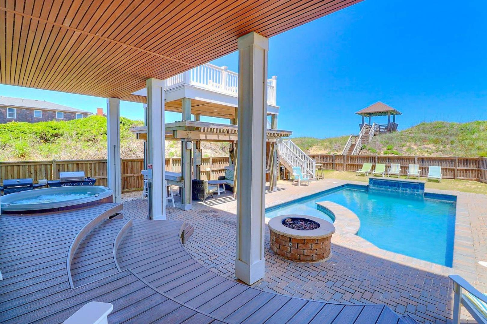 6007 Happy Sol Oceanfront Heatable Pool Villa Nags Head Eksteriør bilde